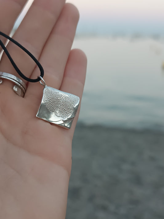 Colgante Rombo - huella dactilar