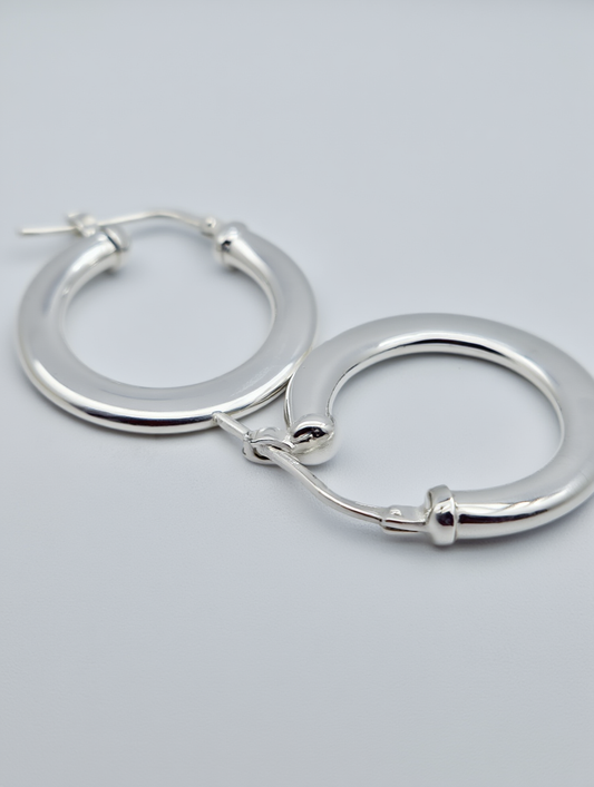 Pendientes de aro gruesos degradé