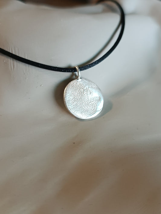 Colgante Redondo - huella dactilar
