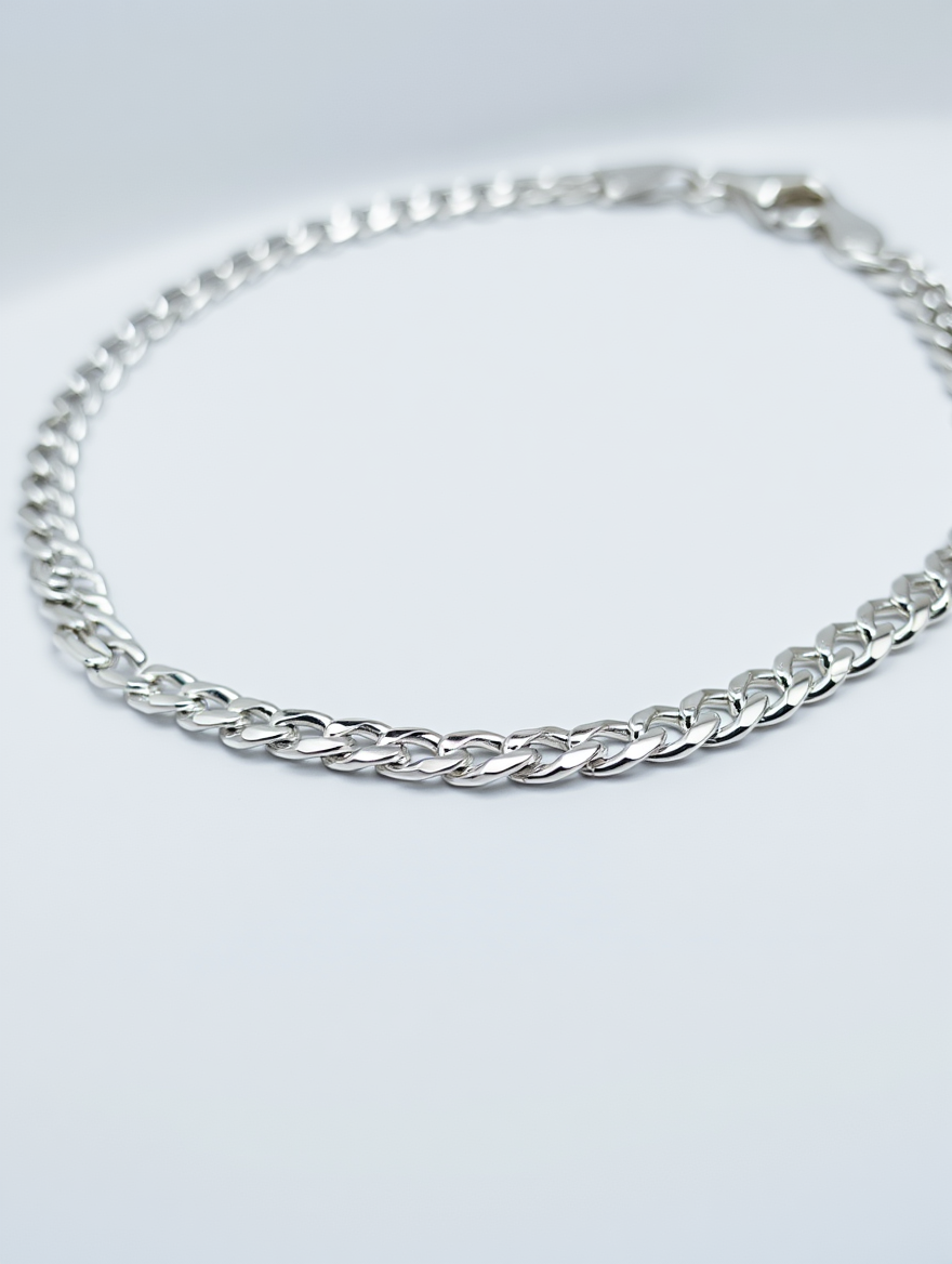 Pulsera Barbada de plata