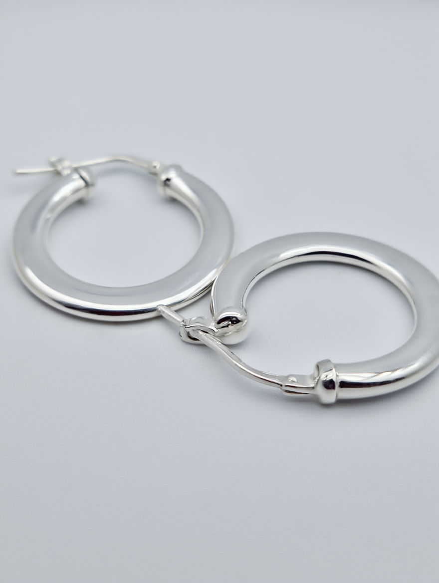 Pendientes de aro gruesos degradé