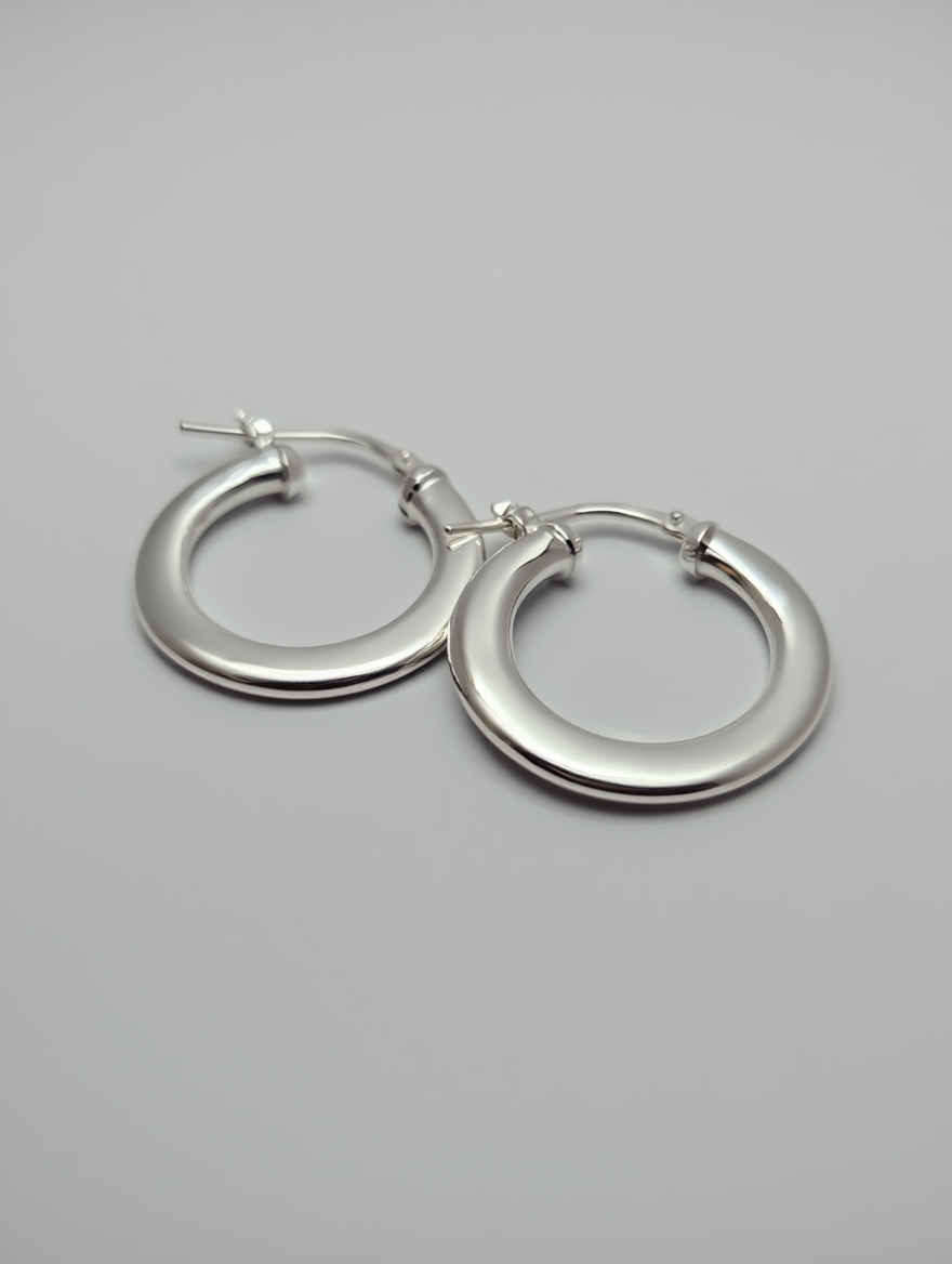 Pendientes de aro gruesos degradé