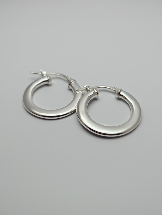 Pendientes de aro gruesos degradé