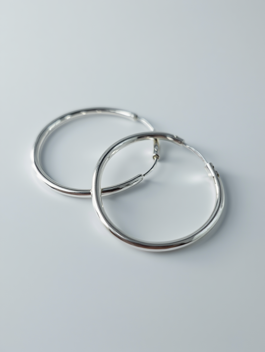 Pendientes de aro gruesos